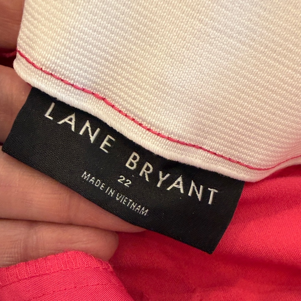Lane Bryant Vibrant Pink Ankle Pants - Picture 4 of 9